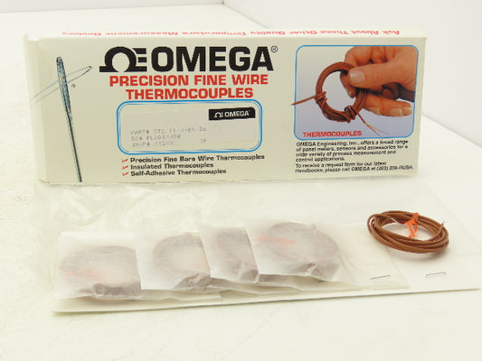 Omega 5TC-TT-J-24-36 J-Type Thermocouple 5 TC Series 36" Long 24 Awg 1 Pack of 5