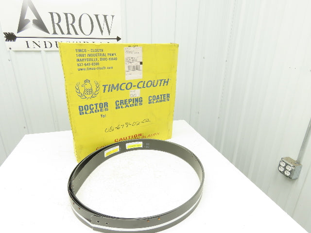 Timco Clouth Type KF Combifiber-2C Doctor Blade .060"x 3"x 215.25" Print Press