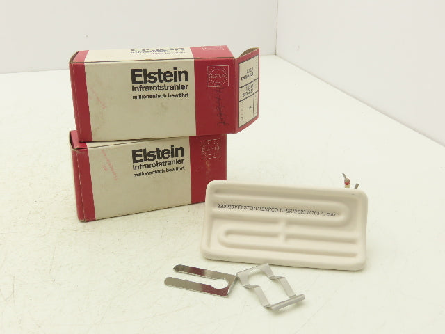 Elstein T-FSR/2 Ceramic Infrared Curved Panel Heater Element 325W 230V Lot of 2