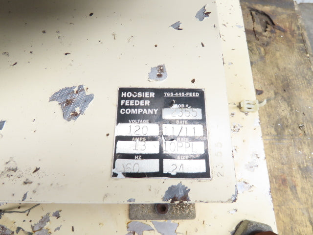 Hoosier Vibratory Parts Feeder Bowl 24" Stainless Bowl 120V 1-3/8" Discharge