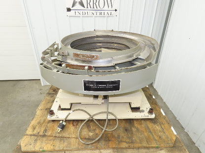 Hoosier Vibratory Parts Feeder Bowl 24" Stainless Bowl 120V 1-3/8" Discharge