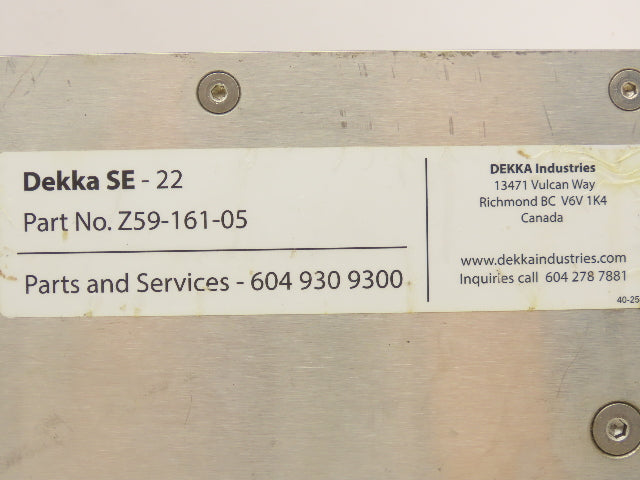 Dekka Z59-161-05 SE-22 Case Sealer Taping Head 2" Box Taper READ