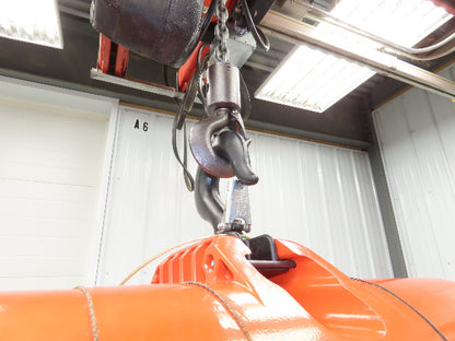 CM Lodestar Model RRS 2 Ton 4000lb Electric Chain Hoist 21' Lift 16 FPM 3PH 460V