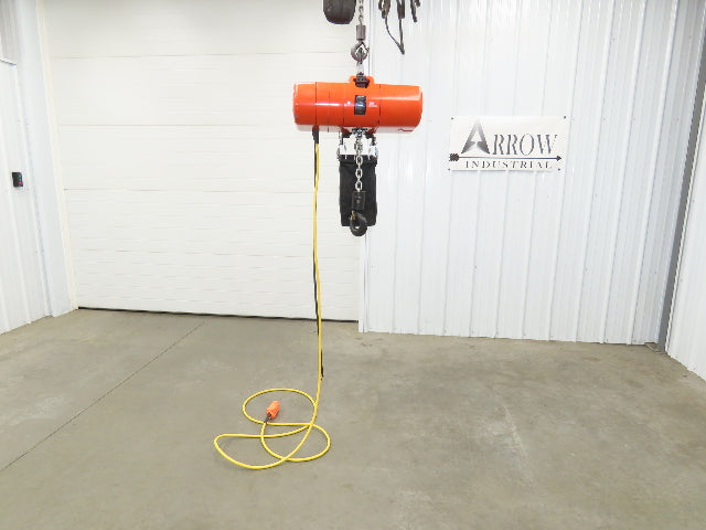 CM Lodestar Model RRS 2 Ton 4000lb Electric Chain Hoist 21' Lift 16 FPM 3PH 460V
