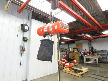 CM Lodestar Model RRS 2 Ton 4000lb Electric Chain Hoist 21' Lift 16 FPM 3PH 460V