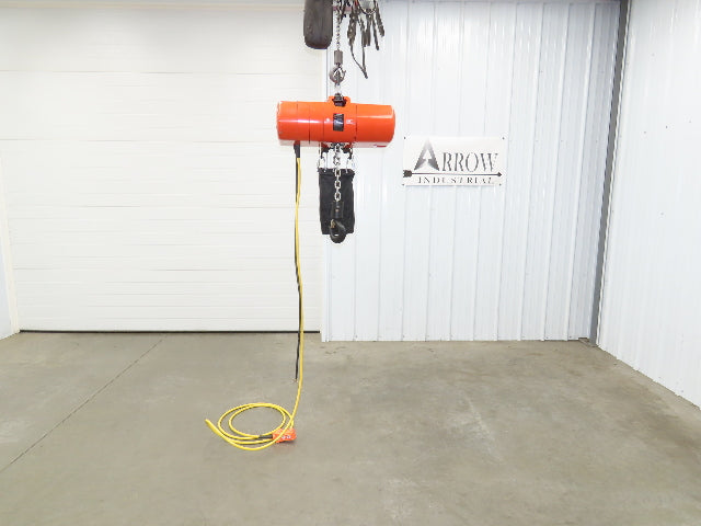 CM Lodestar Model RRS 2 Ton 4000lb Electric Chain Hoist 21' Lift 16 FPM 3PH 460V