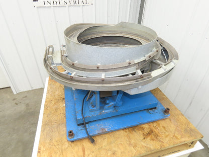 Vibratory Parts Feeder Bowl 24" Stainless Bowl 120V 1-3/8" Discharge