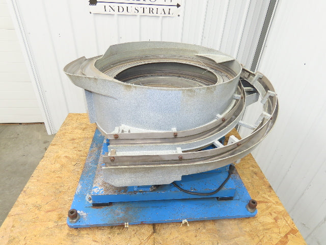 Vibratory Parts Feeder Bowl 24" Stainless Bowl 120V 1-3/8" Discharge