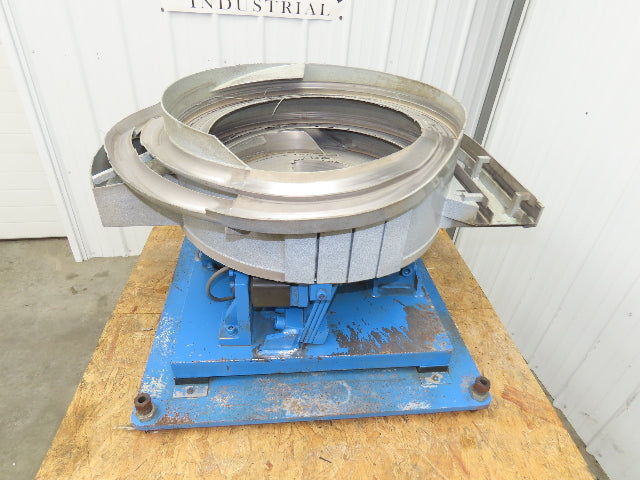 Vibratory Parts Feeder Bowl 24" Stainless Bowl 120V 1-3/8" Discharge