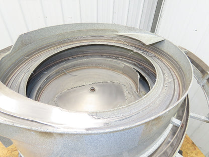 Vibratory Parts Feeder Bowl 24" Stainless Bowl 120V 1-3/8" Discharge