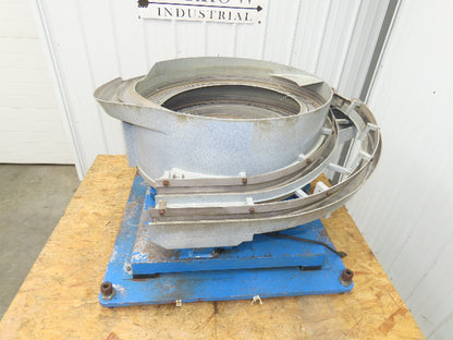 Vibratory Parts Feeder Bowl 24" Stainless Bowl 120V 1-3/8" Discharge