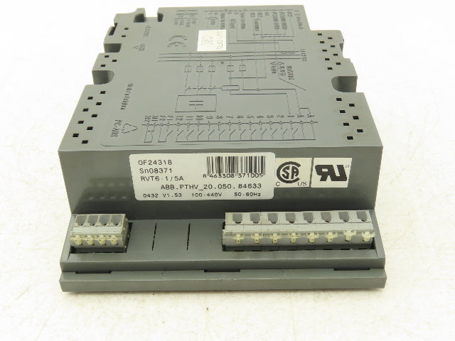 ABB RVT6-1/5A Power Factor Controller Programmable Protection Thresholds