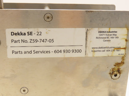 Dekka Z59-747-05 SE-22 Case Sealer Taping Head 2" Box Taper READ