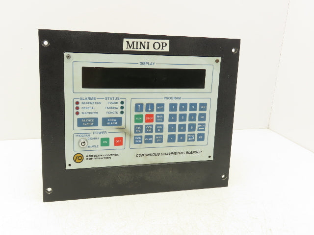 Process Control Corp COEX 2 MINI-OP Control Pannel Continuous Gravimetric Blend