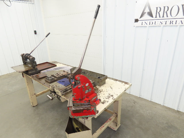 Tinsmith Fabrication Welding Layout Table Work Bench Di-Acro Notcher 12" Shear