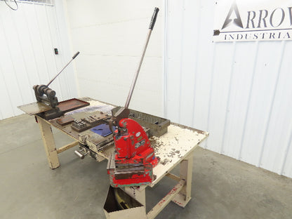 Tinsmith Fabrication Welding Layout Table Work Bench Di-Acro Notcher 12" Shear