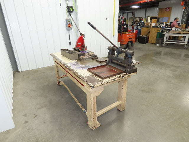 Tinsmith Fabrication Welding Layout Table Work Bench Di-Acro Notcher 12" Shear