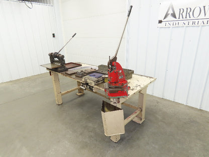 Tinsmith Fabrication Welding Layout Table Work Bench Di-Acro Notcher 12" Shear