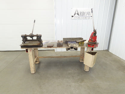 Tinsmith Fabrication Welding Layout Table Work Bench Di-Acro Notcher 12" Shear