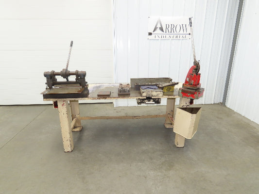 Tinsmith Fabrication Welding Layout Table Work Bench Di-Acro Notcher 12" Shear