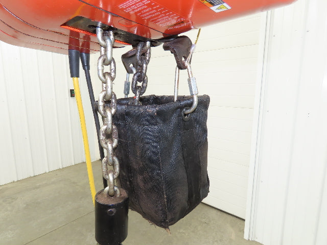 CM Lodestar Model RRS 2 Ton 4000lb Electric Chain Hoist 21' Lift 16 FPM 3PH 480V