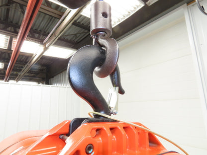 CM Lodestar Model RRS 2 Ton 4000lb Electric Chain Hoist 21' Lift 16 FPM 3PH 480V