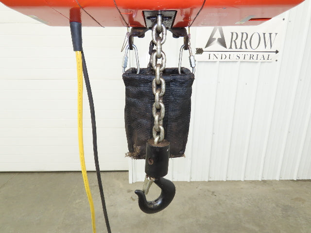 CM Lodestar Model RRS 2 Ton 4000lb Electric Chain Hoist 21' Lift 16 FPM 3PH 480V