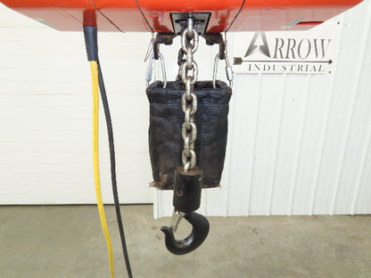 CM Lodestar Model RRS 2 Ton 4000lb Electric Chain Hoist 21' Lift 16 FPM 3PH 480V