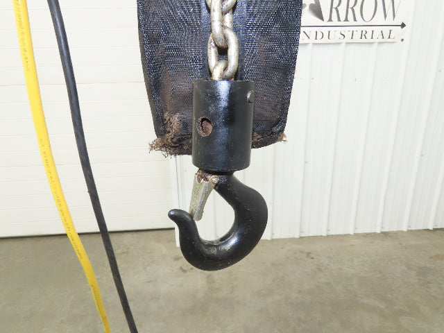 CM Lodestar Model RRS 2 Ton 4000lb Electric Chain Hoist 21' Lift 16 FPM 3PH 480V