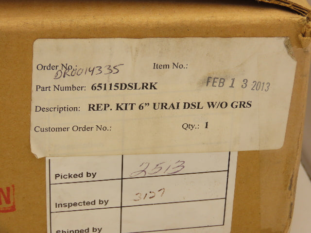 Roots Dresser 65115DSLRK Vacuum Pump Repair Kit W/O Gears URAI 6" Blower Parts