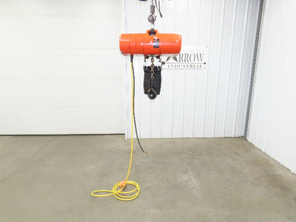 CM Lodestar Model RRS 2 Ton 4000lb Electric Chain Hoist 22' Lift 16 FPM 3PH 480V