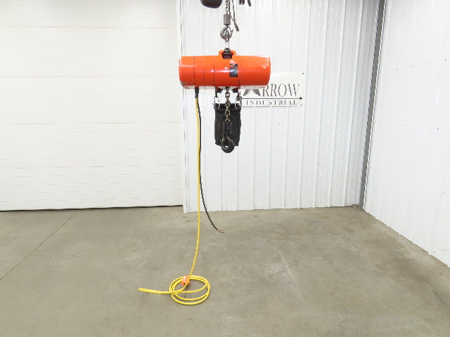 CM Lodestar Model RRS 2 Ton 4000lb Electric Chain Hoist 22' Lift 16 FPM 3PH 480V