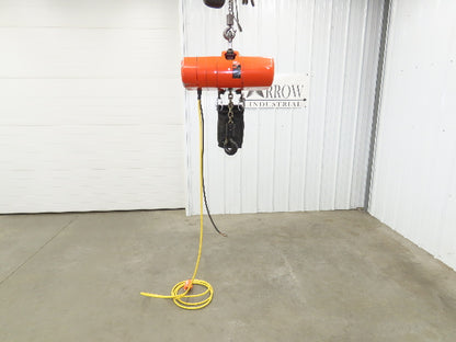 CM Lodestar Model RRS 2 Ton 4000lb Electric Chain Hoist 22' Lift 16 FPM 3PH 480V
