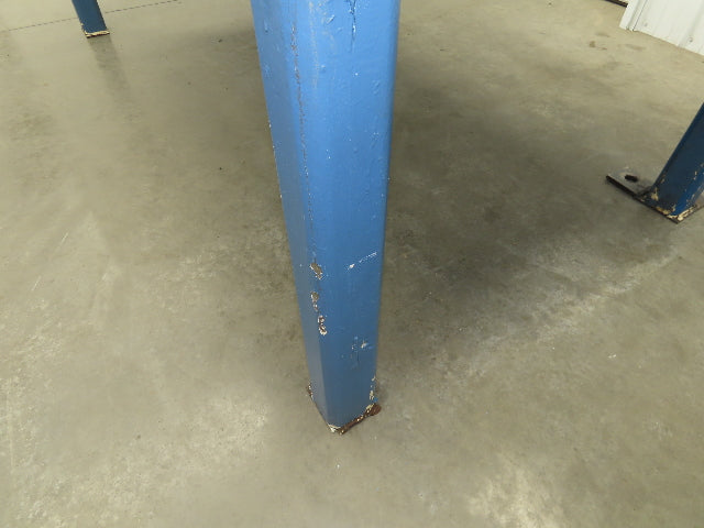 Vintage Steel Welding Layout Table 96x48" Cast Iron 1-1/4" Thick Top 38-1/2" H
