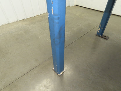 Vintage Steel Welding Layout Table 96x48" Cast Iron 1-1/4" Thick Top 38-1/2" H