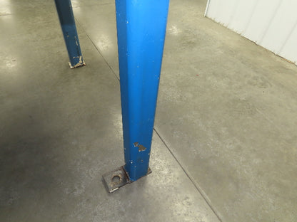 Vintage Steel Welding Layout Table 96x48" Cast Iron 1-1/4" Thick Top 38-1/2" H