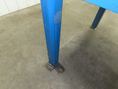 Vintage Steel Welding Layout Table 96x48" Cast Iron 1-1/4" Thick Top 38-1/2" H