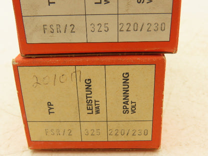 Elstein FSR/2 Ceramic Infrared Curved Panel Heater Element 325W 230V Lot of 4