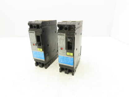 Siemens ED42B030 SENTRON 30A Circuit Breaker 480V 2-Pole Lot Of 2
