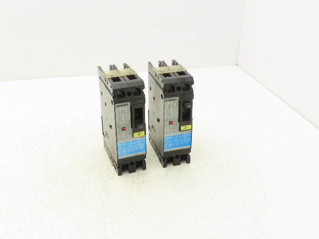 Siemens ED42B030 SENTRON 30A Circuit Breaker 480V 2-Pole Lot Of 2