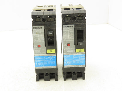 Siemens ED42B030 SENTRON 30A Circuit Breaker 480V 2-Pole Lot Of 2