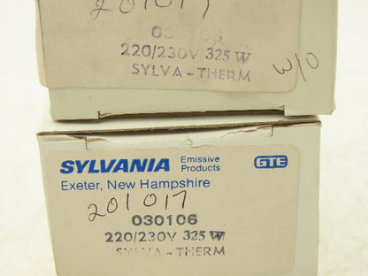 Sylvania Sylva-Therm 030106 Ceramic Infrared Panel Heater 325W 230V  Lot of 4