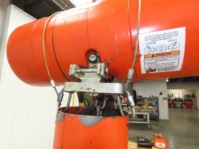 CM Lodestar Model L 1 Ton 2000lb Electric Chain Hoist 25' Lift 16 FPM 3PH 480V