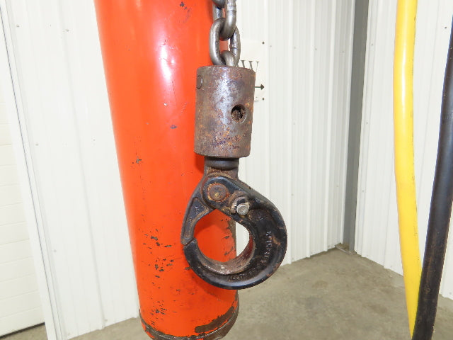 CM Lodestar Model L 1 Ton 2000lb Electric Chain Hoist 25' Lift 16 FPM 3PH 480V