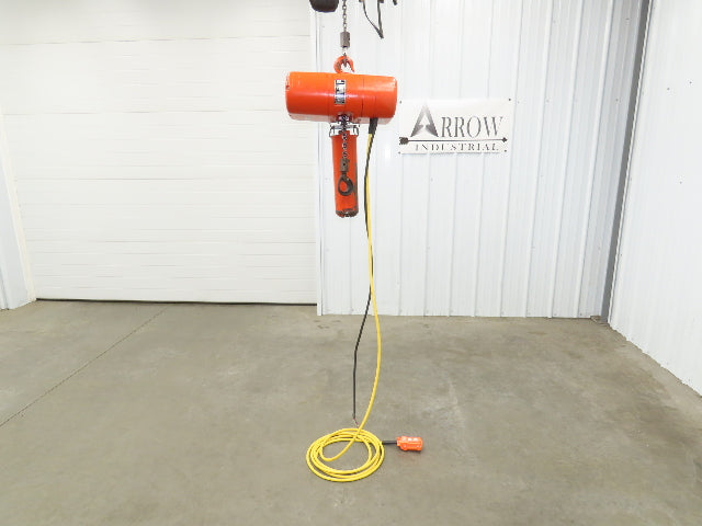 CM Lodestar Model L 1 Ton 2000lb Electric Chain Hoist 25' Lift 16 FPM 3PH 480V