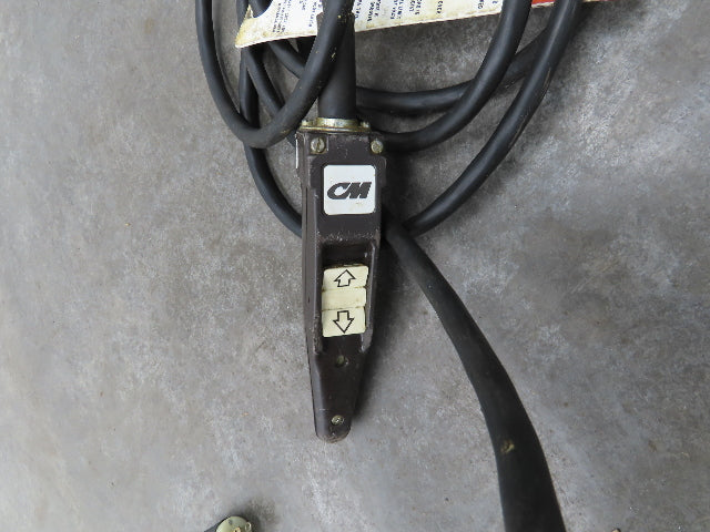 CM Lodestar Model J 1/2 Ton 1000lb Electric Chain Hoist 21' Lift 32 FPM 1PH 110V