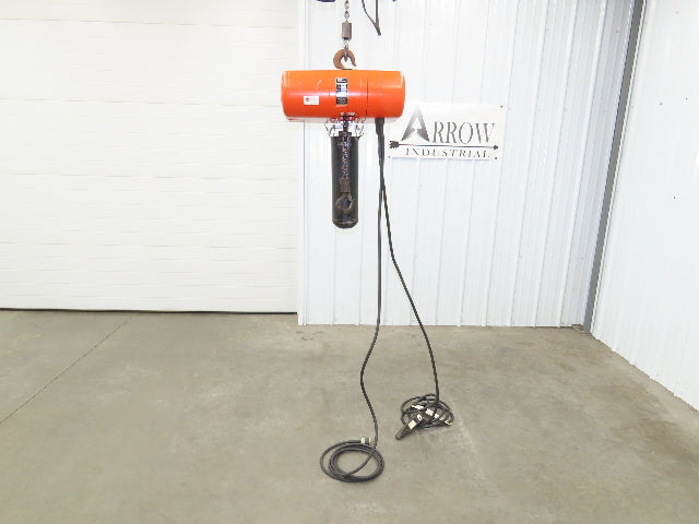 CM Lodestar Model J 1/2 Ton 1000lb Electric Chain Hoist 21' Lift 32 FPM 1PH 110V