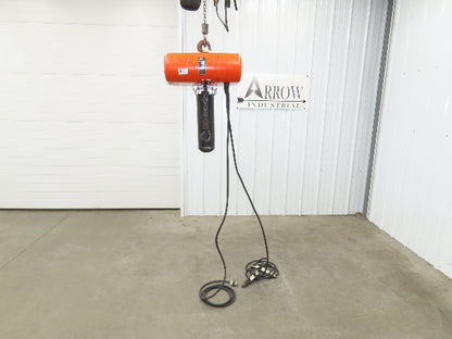 CM Lodestar Model J 1/2 Ton 1000lb Electric Chain Hoist 21' Lift 32 FPM 1PH 110V