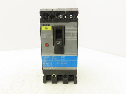 Siemens ED43B040 SENTRON 40A Circuit Breaker 480V 3-Pole