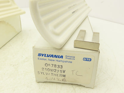 Sylvania Sylva-Therm Ceramic Infrared Panel Heater 250W 230V 9-5/8"L  Lot of 2